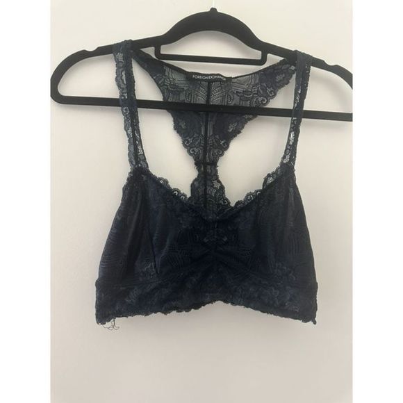 Foreign Exchange - Navy Bralette - Size Large - Picture 1 of 7